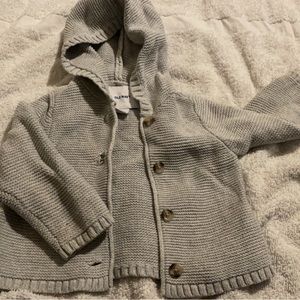 Girls Button Sweater